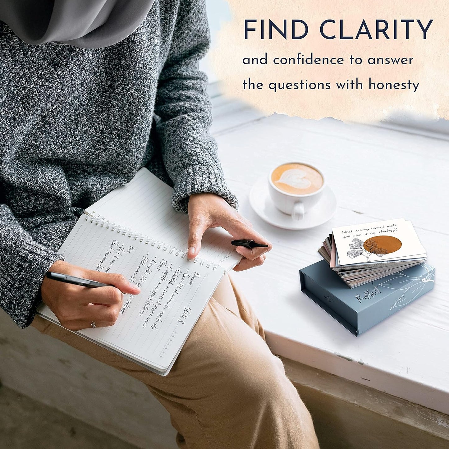 Empowering Question Cards for Mindfulness & Meditation - Self Care & Reflection Cards, Meditation & Mindfulness Tool
