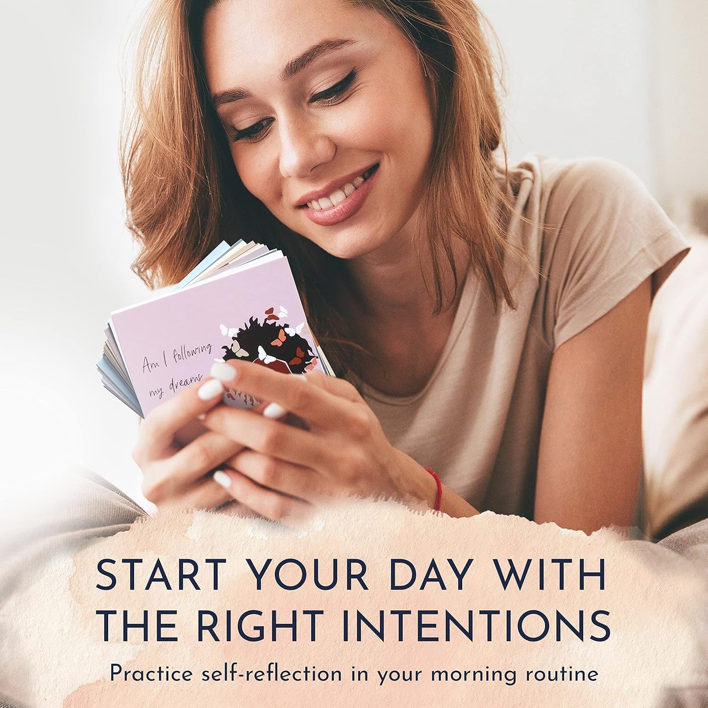 Empowering Question Cards for Mindfulness & Meditation - Self Care & Reflection Cards, Meditation & Mindfulness Tool