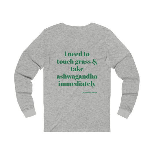 need 2 touch grass long sleeve tee